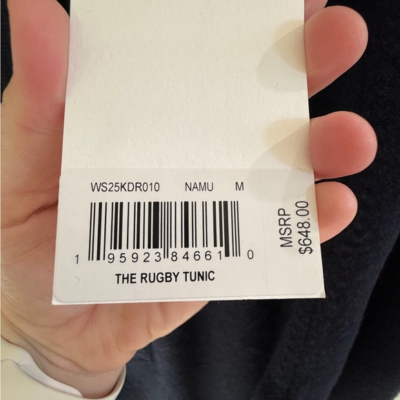 NWT FRAME Cashmere Rugby Tunic Dress - Picture 5 of 10